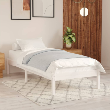 vidaXL fehér tömör fenyőfa ágykeret 100 x 200 cm ágy és ágykellék