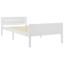 vidaXL fehér tömör fenyőfa ágykeret 100 x 200 cm (322104) ágy és ágykellék