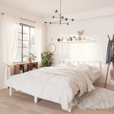 vidaXL fehér tömör fenyőfa ágykeret 120 x 190 cm (UK Small Double) ágy és ágykellék