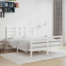 vidaXL fehér tömör fenyőfa ágykeret 120 x 200 cm ágy és ágykellék