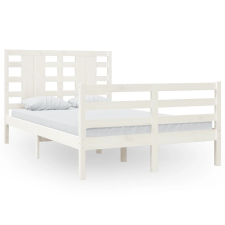 vidaXL fehér tömör fenyőfa ágykeret 120 x 200 cm (3104279) ágy és ágykellék
