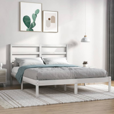 vidaXL fehér tömör fenyőfa ágykeret 140 x 190 cm ágy és ágykellék