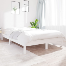 vidaXL fehér tömör fenyőfa ágykeret 200 x 200 cm ágy és ágykellék