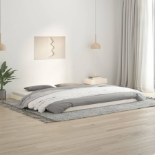 vidaXL Fehér tömör fenyőfa ágykeret 200 x 200 cm ágy és ágykellék