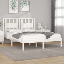 vidaXL fehér tömör fenyőfa ágykeret 200x200 cm ágy és ágykellék
