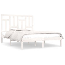 vidaXL fehér tömör fenyőfa ágykeret 200x200 cm (3104564) ágy és ágykellék