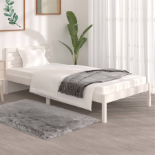 vidaXL Fehér tömör fenyőfa ágykeret 90 x 190 cm (3FT Single) ágy és ágykellék