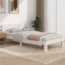 vidaXL fehér tömör fenyőfa ágykeret 90 x 200 cm ágy és ágykellék