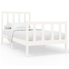 vidaXL fehér tömör fenyőfa ágykeret 90x200 cm (3106689) ágy és ágykellék