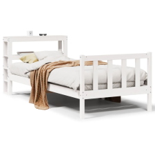 vidaXL fehér tömör fenyőfa ágykeret matrac nélkül 90 x 190 cm ágy és ágykellék