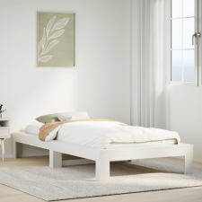 vidaXL fehér tömör fenyőfa ágykeret matrac nélkül 90 x 190 cm ágy és ágykellék