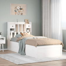 vidaXL fehér tömör fenyőfa ágykeret matrac nélkül 90 x 190 cm ágy és ágykellék