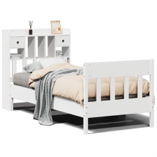 vidaXL fehér tömör fenyőfa ágykeret matrac nélkül 90 x 190 cm (3323282) ágy és ágykellék