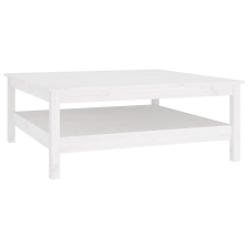 vidaXL fehér tömör fenyőfa dohányzóasztal 100 x 100 x 40 cm (814295) bútor