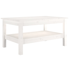vidaXL fehér tömör fenyőfa dohányzóasztal 80 x 50 x 40 cm (814285) bútor