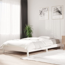 vidaXL fehér tömör fenyőfa egymásra rakható ágy 80x200 cm ágy és ágykellék