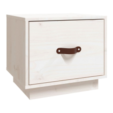 vidaXL fehér tömör fenyőfa éjjeliszekrény 40 x 34 x 35 cm (818287) bútor