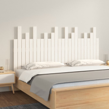 vidaXL fehér tömör fenyőfa fali fejtámla 159,5x3x80 cm ágy és ágykellék