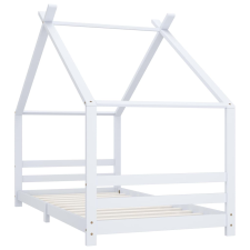 vidaXL fehér tömör fenyőfa gyerekágy-keret 90 x 200 cm (289612) gyermekbútor