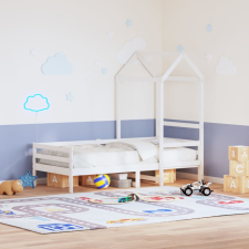 vidaXL fehér tömör fenyőfa gyerekágytető 98 x 70 x 176,5 cm ágy és ágykellék