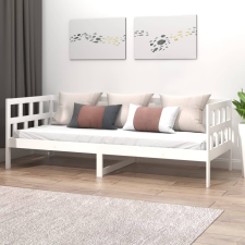 vidaXL fehér tömör fenyőfa kanapéágy 90 x 190 cm ágy és ágykellék