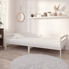 vidaXL fehér tömör fenyőfa kanapéágy 90 x 200 cm ágy és ágykellék