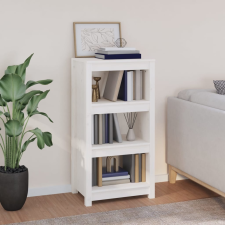vidaXL fehér tömör fenyőfa könyvszekrény 50 x 35 x 97 cm bútor