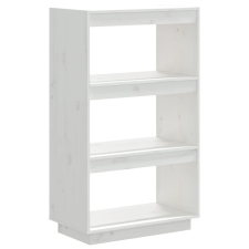 vidaXL fehér tömör fenyőfa könyvszekrény/térelválasztó 60x35x103 cm (810865) bútor