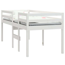 vidaXL Fehér tömör fenyőfa magasított ágy 75x190 cm gyermekágy