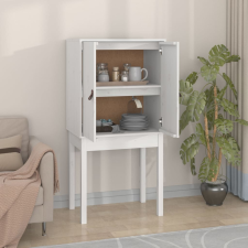 vidaXL fehér tömör fenyőfa magasszekrény 60 x 40 x 120 cm bútor