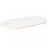 vidaXL fehér tömör fenyőfa ovális asztallap 110x55x2,5 cm