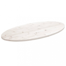 vidaXL fehér tömör fenyőfa ovális asztallap 90x45x2,5 cm bútor