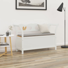 vidaXL fehér tömör fenyőfa pad 107 x 45 x 75,5 cm bútor