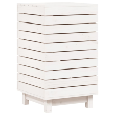 vidaXL fehér tömör fenyőfa szennyeskosár 44x44x76 cm (832322) bútor