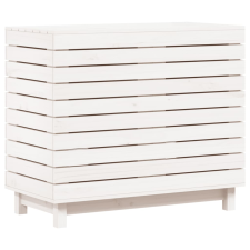vidaXL fehér tömör fenyőfa szennyeskosár 88,5x44x76 cm (832324) bútor