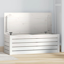 vidaXL fehér tömör fenyőfa tárolóláda 89 x 36,5 x 33 cm bútor