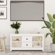 vidaXL fehér tömör fenyőfa TV-szekrény 103 x 36,5 x 52 cm bútor