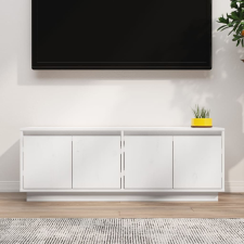vidaXL fehér tömör fenyőfa TV-szekrény 110x34x40 cm bútor