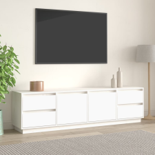 vidaXL fehér tömör fenyőfa TV-szekrény 176 x 37 x 47,5 cm bútor