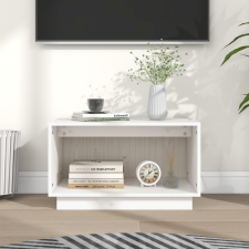 vidaXL fehér tömör fenyőfa TV-szekrény 60x35x35 cm bútor