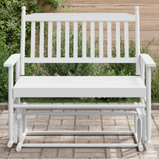 vidaXL Fehér tömör nyárfa hintapad 118 x 70 x 104,5 cm bútor
