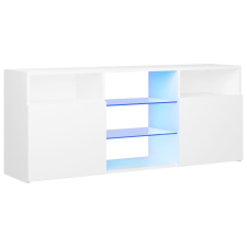 vidaXL fehér TV-szekrény LED lámpákkal 120 x 30 x 50 cm (804301) bútor
