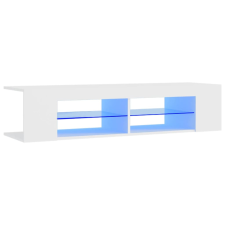 vidaXL fehér TV-szekrény LED-lámpákkal 135 x 39 x 30 cm (804229) bútor