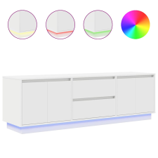 vidaXL fehér TV-szekrény LED-lámpákkal 160,5x41x50 cm (3328426) bútor