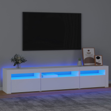vidaXL fehér TV-szekrény LED-lámpákkal 195x35x40 cm bútor