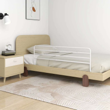 vidaXL fehér vas biztonsági leesésgátló (76-137) x 55 cm bababiztonság