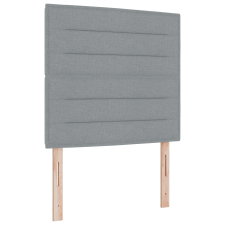 vidaXL Fejtámla Csíkos Design Világosszürke 80 cm Szövet (3337663) ágy és ágykellék