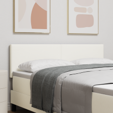 vidaXL Fejtámla Egyszerű Design Krém 160 cm Bordás Szövet ágy és ágykellék