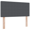 vidaXL Fejtámla Egyszerű Design Sötétszürke 90 cm Kordbársony Szövet (42007046)