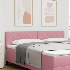 vidaXL Fejtámla Gyémánt Blokkok Design Rózsaszín 180 cm Bársony ágy és ágykellék